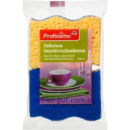 Губка з целюлози для миття посуду, 2 шт (Німеччина), фото 1