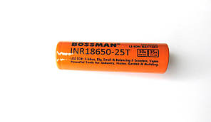Акумулятор Bossman Profi 2500mAh 18650 Li-Ion 3.7V 30A/35A для авто