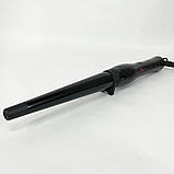 Щипці для завивки волосся краще DOMOTEC, Конусні плойки для завивки волосся Насадка локонів TC-55, фото 10