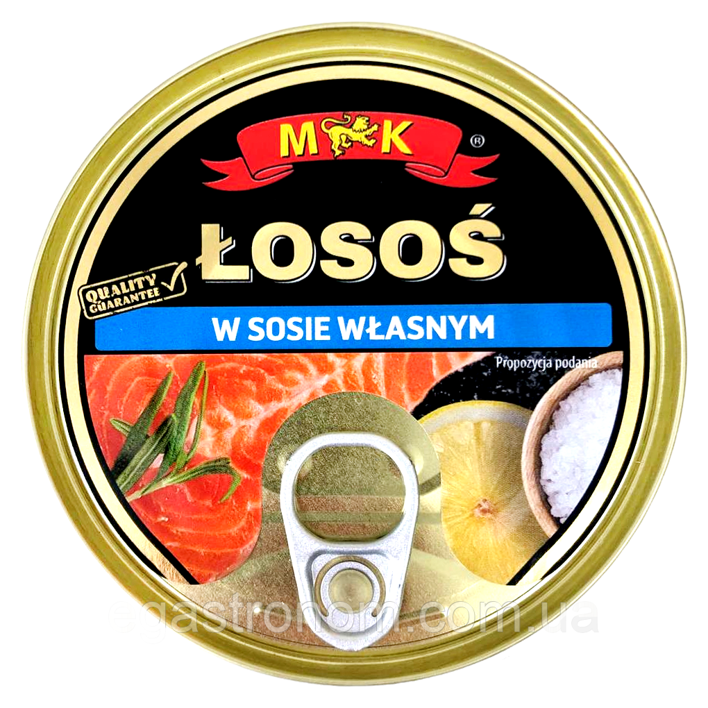 Лосось у власному соусі МК МК losos w sosie wlasnym 160g 12шт/ящ (Код: 00-00005826)