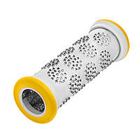 Тертка для сиру з неіржавкої сталі 16.5 см Жовтогарячий