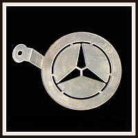 Трафарет маленький діаметр 7,4 см Мерседес