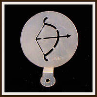 Трафарет маленький діаметр 7,4 см Стрілець