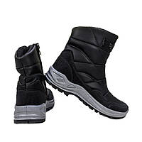 Дутики чоловічі чорні еко-шкіра Paolla 46