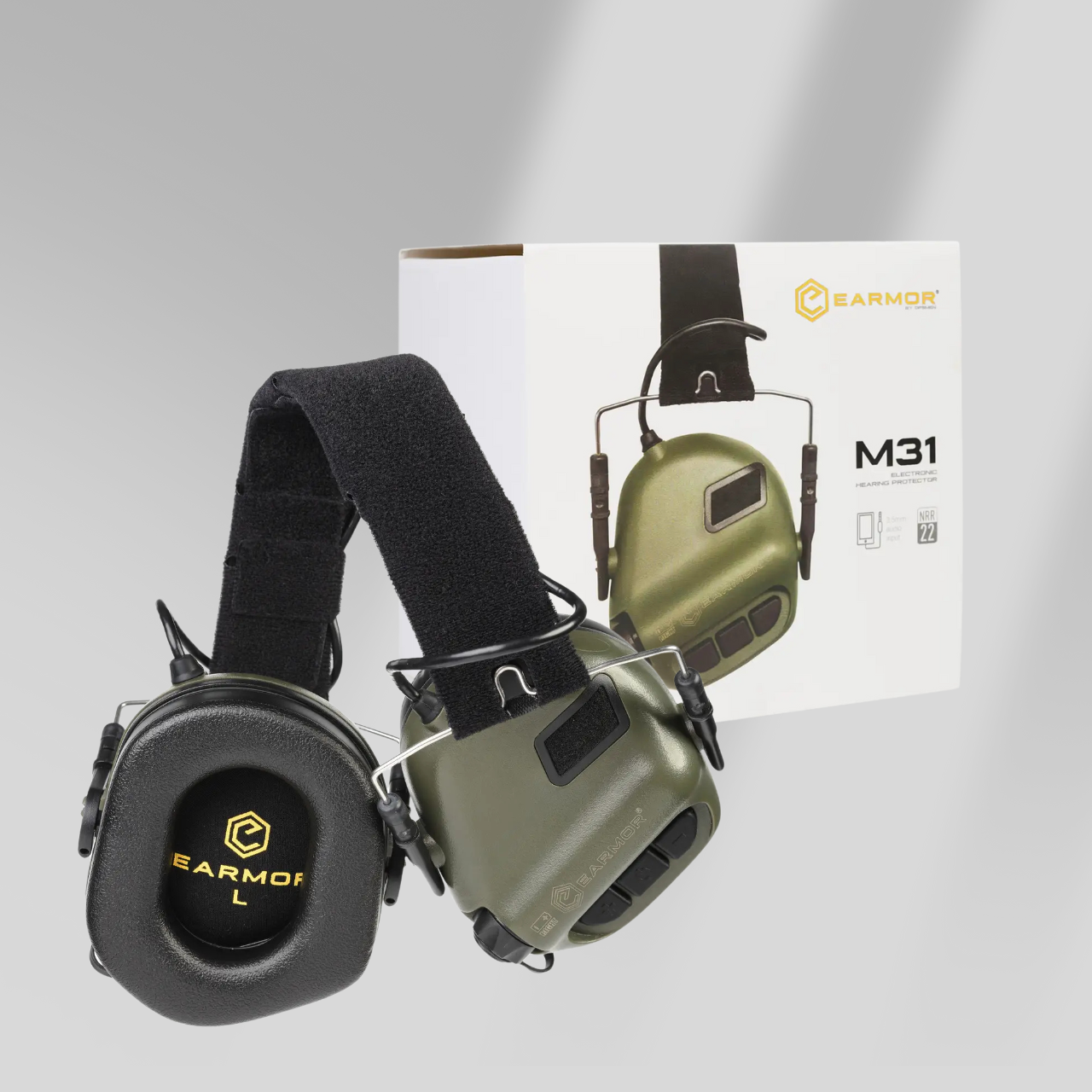 Тактичні Активні Навушники EARMOR M31 Оригінал, Наушники для стрільби, Наушники для військовий активні