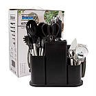 Набір кухонного приладдя (20 предметів), Чорний / Кухонний набір / Приладдя для кухні, фото 10