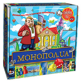 Настільна гра "Монопол.UA" Енергія Плюс 82210 картки міст України, Toyman