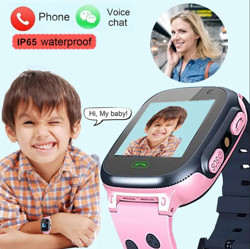 Дитячий смарт годинник з сим картою, відстеженням Блакитний Smart Baby Watch Розумний годинник для хлопчика
