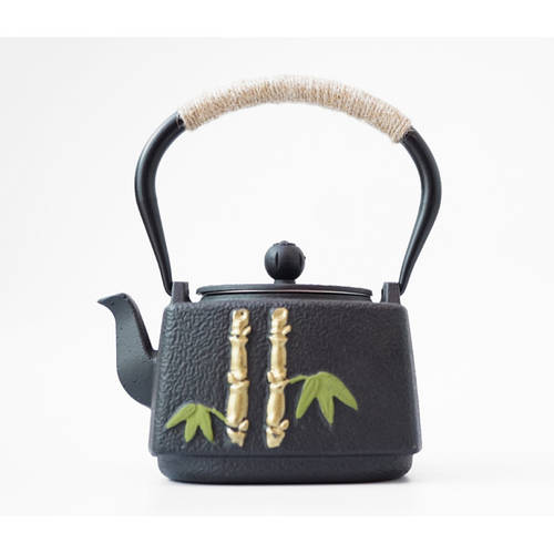 Чайник чугунный тецубин с рисунком и ситом внутри чугунный чайник для ...