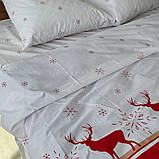 Постільна білизна сімейна Новорічний настрій (23306) З двома підковдрами на блискавці Бязь Ранфорс, фото 4