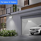 Сонячні охоронні світильники, сонячні прожектори Датчик руху 156 LED з окремою сонячною панеллю, кут освітлення 270°, IP65, фото 2