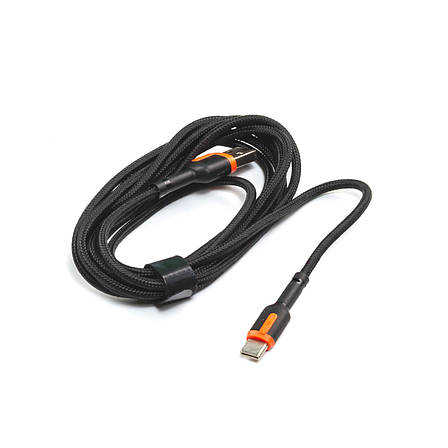 Кабель USB - Type-C LDNIO LS532 2.4A 2м чорно-червоний, фото 3