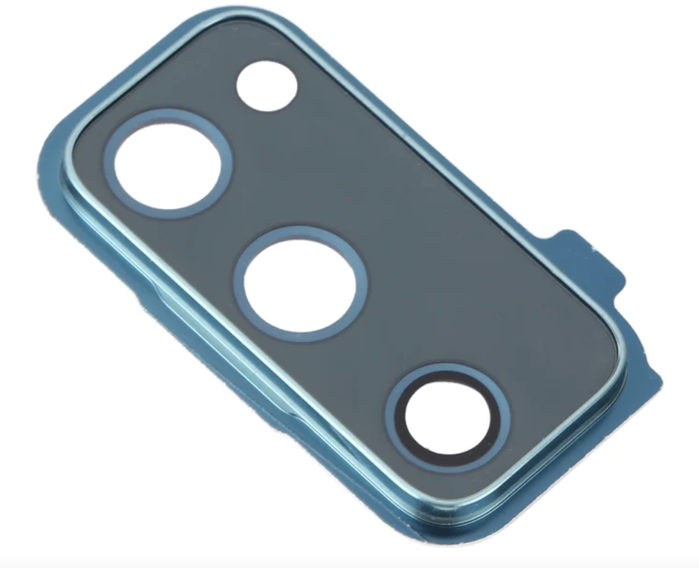 Скло камери для Samsung G780F Galaxy S20 FE, з рамкою зеленого кольору, Cloud Mint