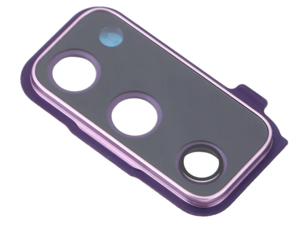 Скло камери для Samsung G780F Galaxy S20 FE, з рамкою фіолетового кольору, Cloud Lavender