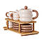 Чайний сервіз на 6 персон з 2-ярусною бамбуковою підставкою, фото 7