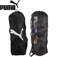 Сумка для м'ячів сумка для перенесення спортивних м'ячів Puma Team Ballsack місткість 16 шт розмір 40х40х128 см