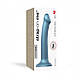 Насадка для страпону Strap-On-Me Mono Density Dildo M Blue, діам. 3,3 см, одношаровий силікон, гнучк, фото 3