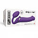 Безремінний страпон з вібрацією Strap-On-Me Vibrating Violet L, діам. 3,7 см, пульт ДК, регульований, фото 4
