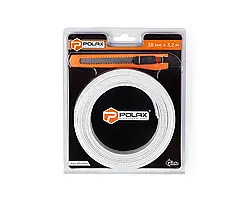 Бордюрна стрічка polax для ванної, біла 38 мм х 3,2 м