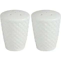 Набір для солі та перцю порцеляновий Krauff Brilliant collection 2 предмети Колір білий 21-316-011