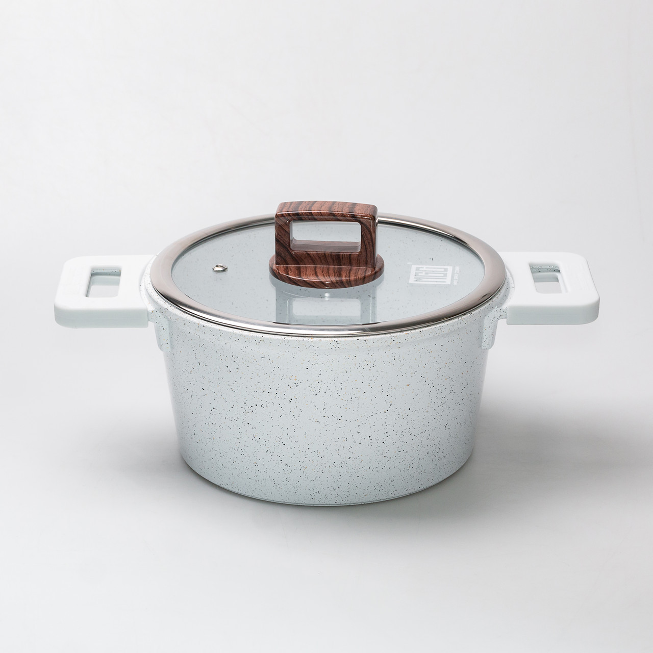 Алюмінієва 3-літрова каструля з кришкою Ø 20 см, антипригарне покриття MGC, фото 1