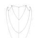 Ланцюжок для спини Bijoux Indiscrets Magnifique Back and Cleavage Chain - Silver, прикраса для тіла, фото 3