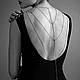 Ланцюжок для спини Bijoux Indiscrets Magnifique Back and Cleavage Chain - Silver, прикраса для тіла, фото 6