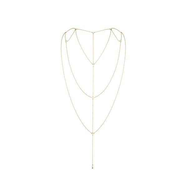 Ланцюжок для спини Bijoux Indiscrets Magnifique Back and Cleavage Chain - Gold, прикраса для тіла