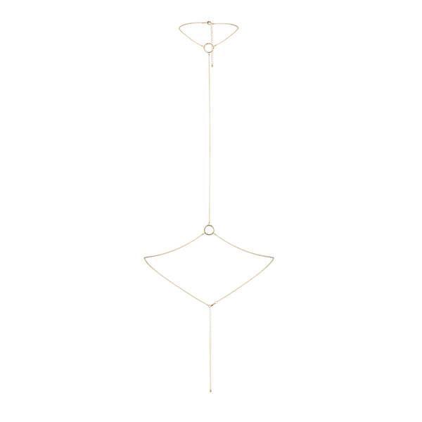 Ланцюжок на шию і пояс Bijoux Indiscrets Magnifique I Body Chain - Gold, прикраса на тіло