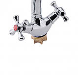 Змішувач для кухні Lidz Lamb 273F двохвентильний LDLAM273FCRM21890 Chrome, фото 3