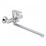 Змішувач для ванни Lidz Nicole 005 з поворотним виливом (з душовим гарнітуром) (k35) LDNIC005CRM22140 Chrome, фото 3