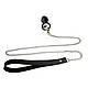 Силіконова анальна пробка Art of Sex Metal Anal Plug with Leash size M з повідцем Black, фото 2
