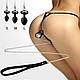 Силіконова анальна пробка Art of Sex Metal Anal Plug with Leash size L з повідцем Black, фото 3