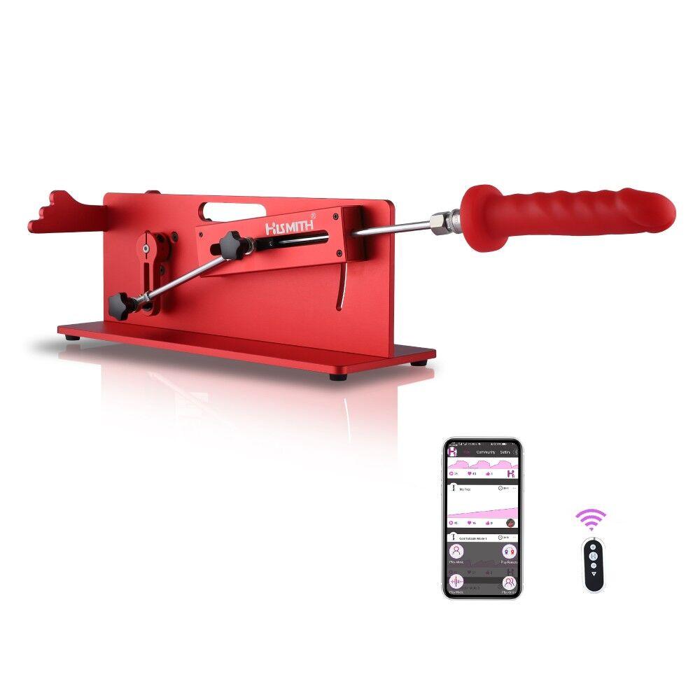 Смарт секс-машина Hismith Table Top 2.0 Pro APP Red, настільна версія, фото 1