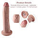 Фалоімітатор 10.2″ з вібрацією для секс-машин Hismith Silicone Dildo with Vibe, KlicLok, пульт ДК, фото 3