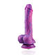 Фалоімітатор 8.2″ з вібрацією для секс-машин Hismith Purple Silicone Dildo with Vibe, KlicLok, фото 2
