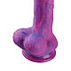 Фалоімітатор 8.2″ з вібрацією для секс-машин Hismith Purple Silicone Dildo with Vibe, KlicLok, фото 5