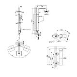 Набір Qtap 2 в 1 Stenava для душу з душевою стійкою (QTST4045102C + QT1001CRM) хром, фото 2