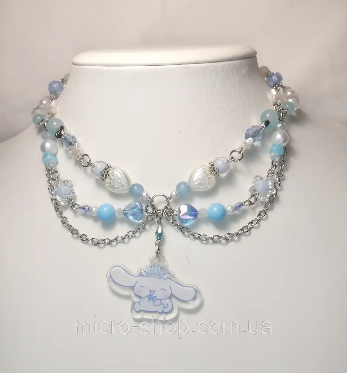 Намисто ручної роботи Сінаморол Cinnamoroll Sanrio