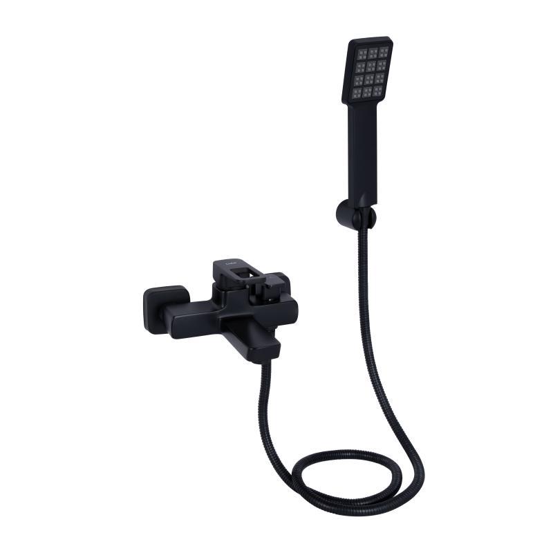 Змішувач для ванни Lidz Wawel 006 (з душовим гарнітуром) (k35) LDWAW006BLA45393 Black, фото 1