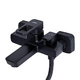 Змішувач для ванни Lidz Wawel 006 (з душовим гарнітуром) (k35) LDWAW006BLA45393 Black, фото 5