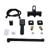 Змішувач для ванни Lidz Wawel 005 з поворотним виливом (з душовим гарнітуром) (k35) LDWAW005BLA45394 Black, фото 6