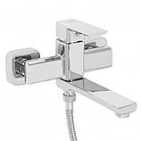 Змішувач для ванни Lidz Dozorca 0051 з поворотним виливом (з душовим гарнітуром) (k35) LDDOZ0051CRM45404, фото 3