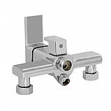 Змішувач для ванни Lidz Dozorca 005 з поворотним виливом (з душовим гарнітуром) (k35) LDDOZ005CRM45405 Chrome, фото 5