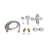 Змішувач для ванни Lidz Wieza 006 (з душовим гарнітуром) (k35) LDWIE006CRM45410 Chrome, фото 6