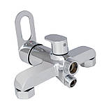 Змішувач для ванни Lidz Latwa 005 з поворотним виливом (з душовим гарнітуром) (k35) LDLAT005CRM45415 Chrome, фото 3