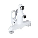 Змішувач для ванни Lidz Latwa 006 (з душовим гарнітуром) (k35) LDLAT006WHI45424 White, фото 3