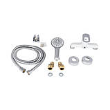 Змішувач для душу Lidz Latwa 010 (з душовим гарнітуром) (k40) LDLAT010WHI45426 White, фото 5