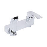 Змішувач для ванни Qtap Swan Cascada з поворотним виливом (з душовим гарнітуром) QTSWA260CRM45565 Chrome, фото 6