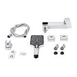 Змішувач для ванни Qtap Swan Cascada з поворотним виливом (з душовим гарнітуром) QTSWA260CRM45565 Chrome, фото 7